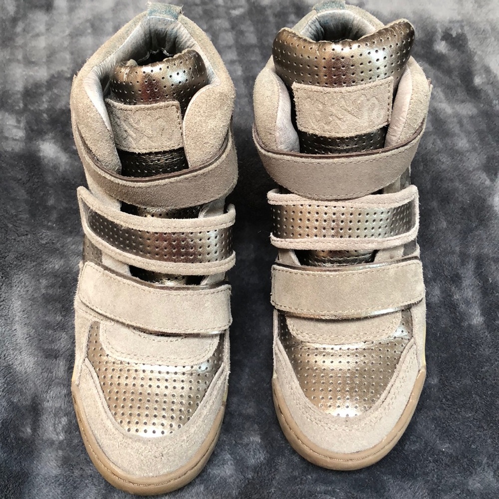 Limited Alex by ASH wedge sneakers w Velcro straps